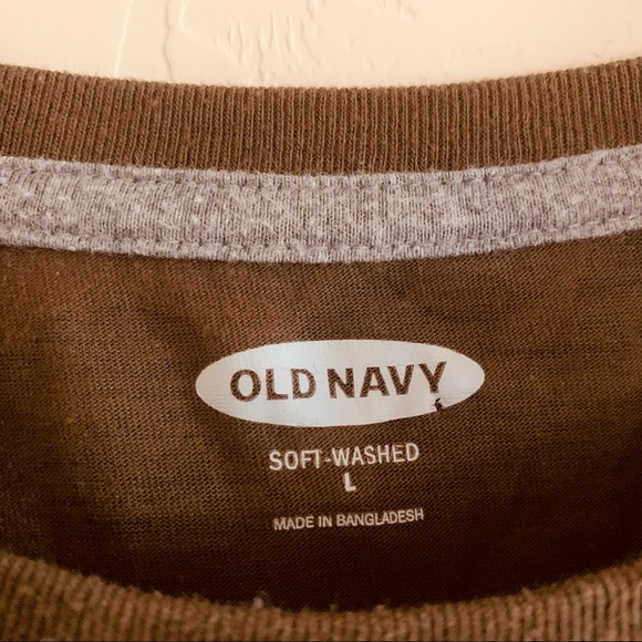 Army Green/Grey Camo Large Tee Shirt from Old Navy - Picture 3 of 4